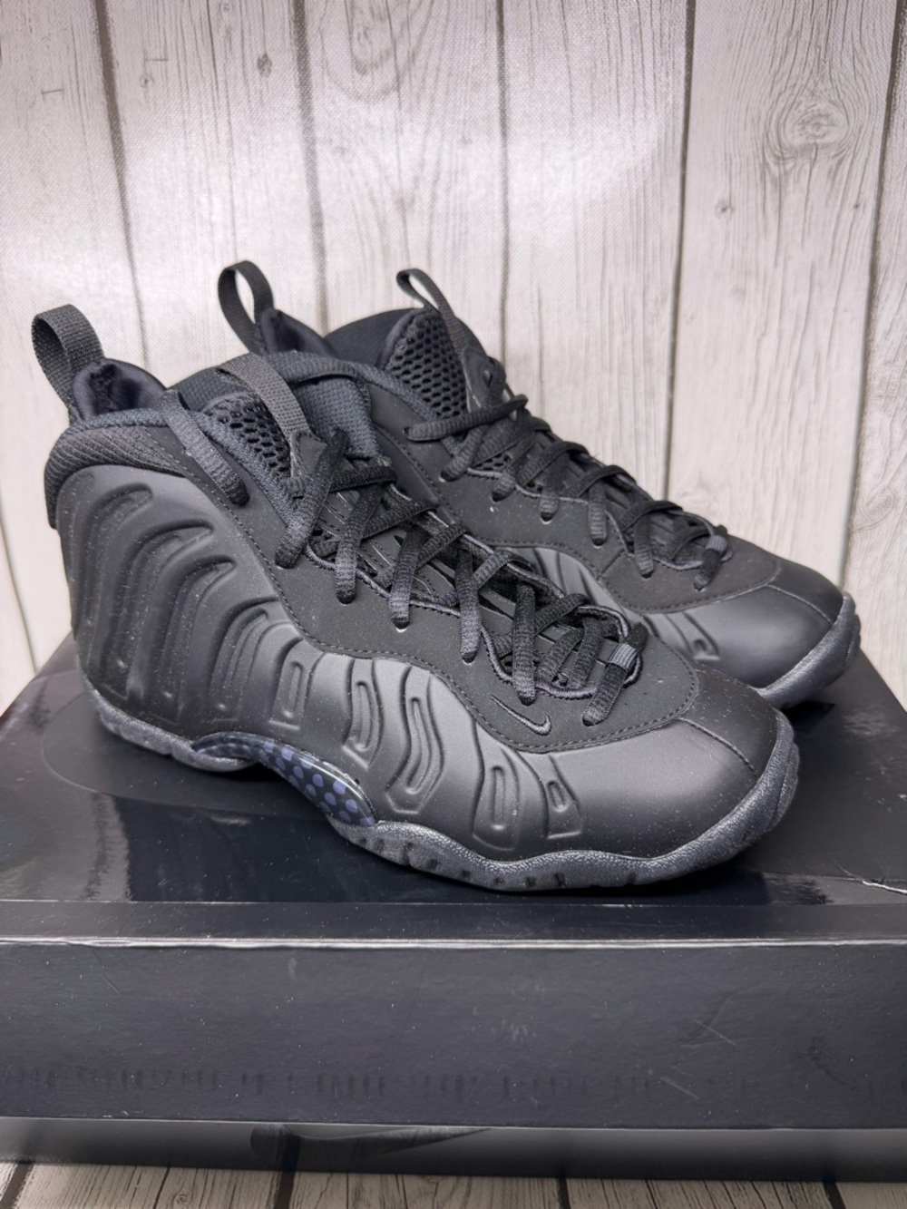 BRAND NEW Nike 5Y Little Posite One "Anthracite" Sneakers